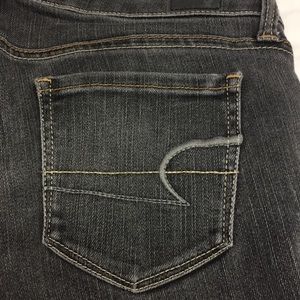 American Eagle dark gray skinnies